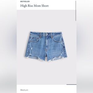 A&F High Rise Mom Shorts